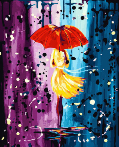 Картина по номерам 40*50 Краски дождя - фото 1