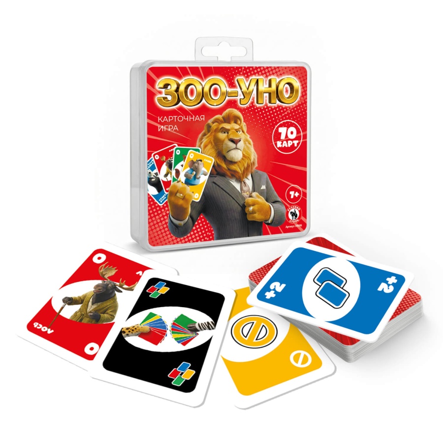 Настольная игра Зоо-Уно 70карт