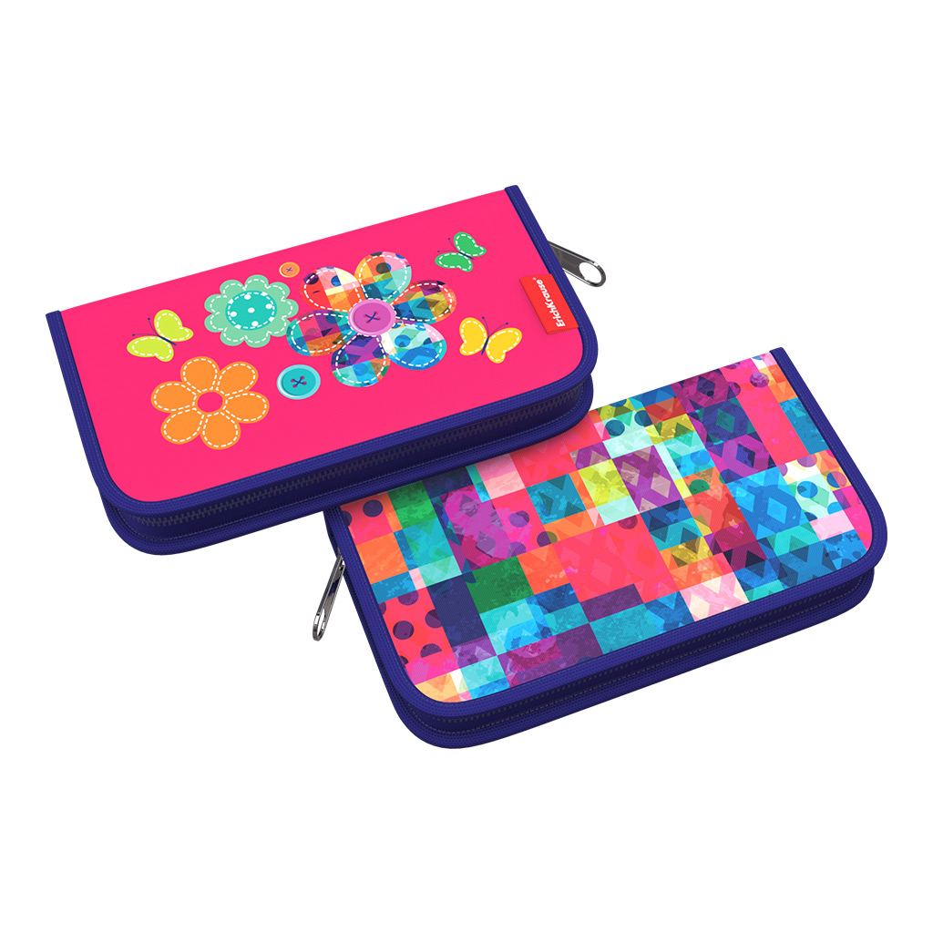 Пенал 1 отделение на молнии Patchwork EK - фото 1