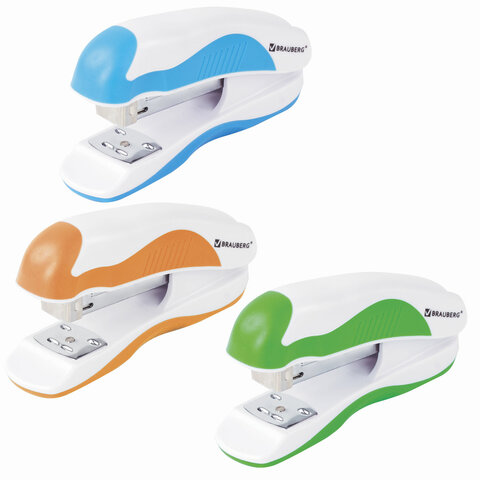 Степлер №24/6, 26/6 25л Jet Pro в асс. BRAUBERG - фото 1