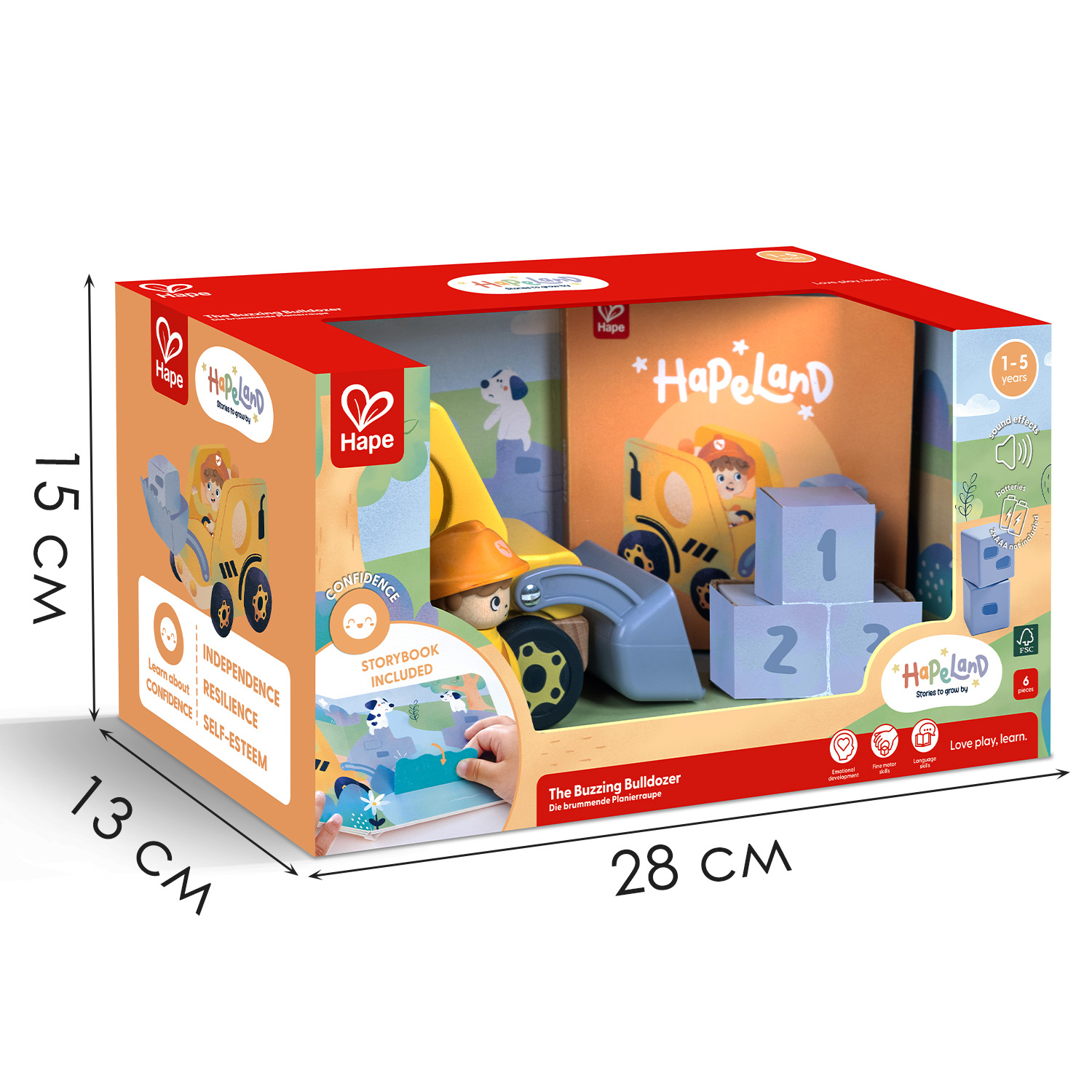 Набор Играем вместе Бульдозер Hape, фото 3