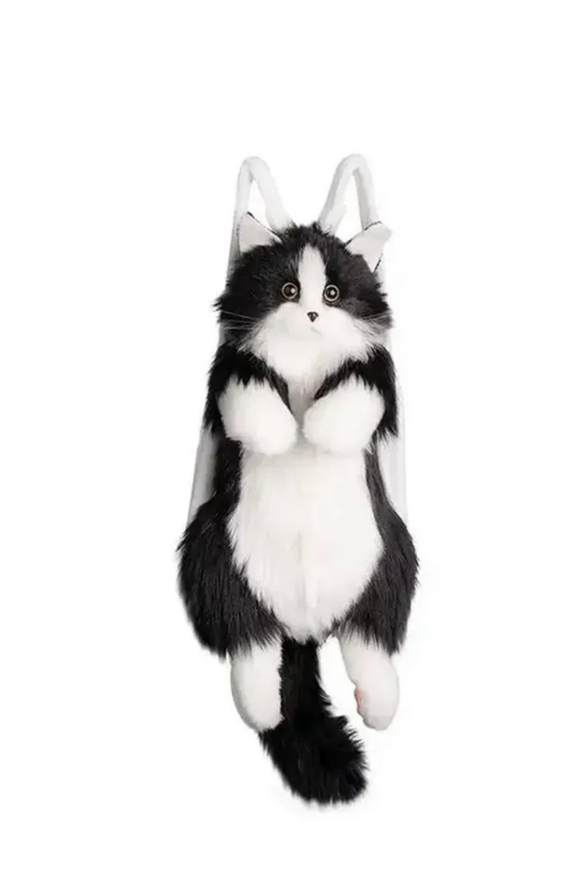 Мягкая игрушка Рюкзак Кошка черная Chongker - фото 1