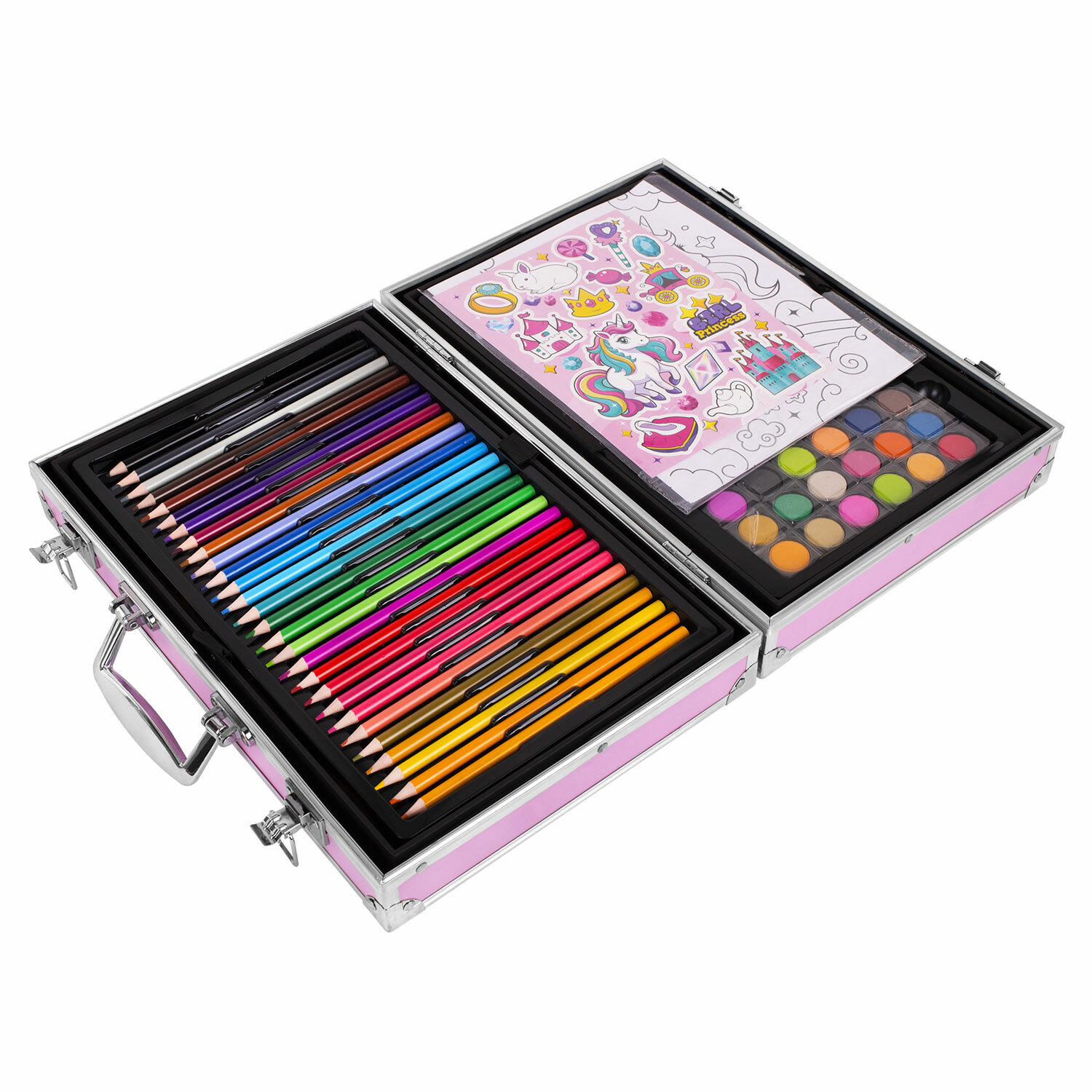 Набор для рисования Единорог 165 предм. в кейсе ЮНЛАНДИЯ - миниатюра 2