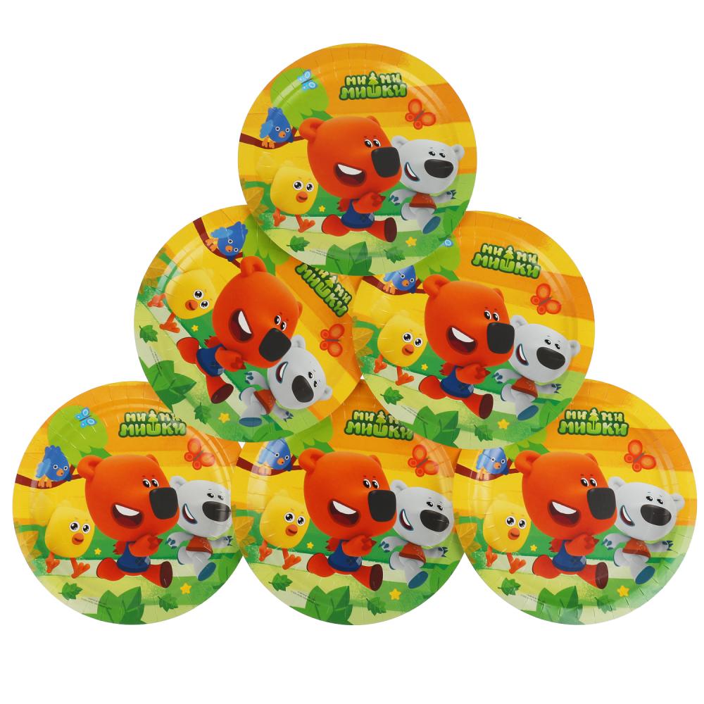 Тарелки Ми-ми-мишки 23см 6шт. - фото 1