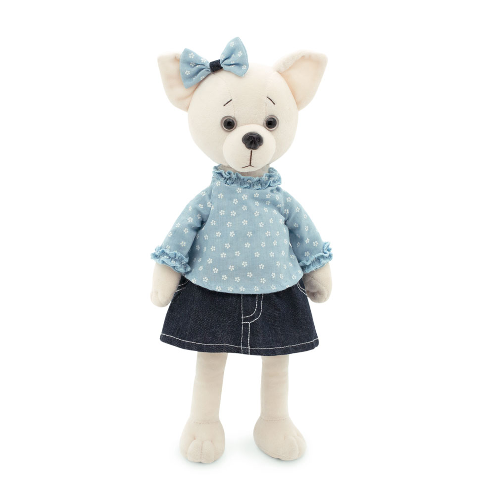 Мягкая игрушка Собака Lucky Джинсовое лето - фото 1