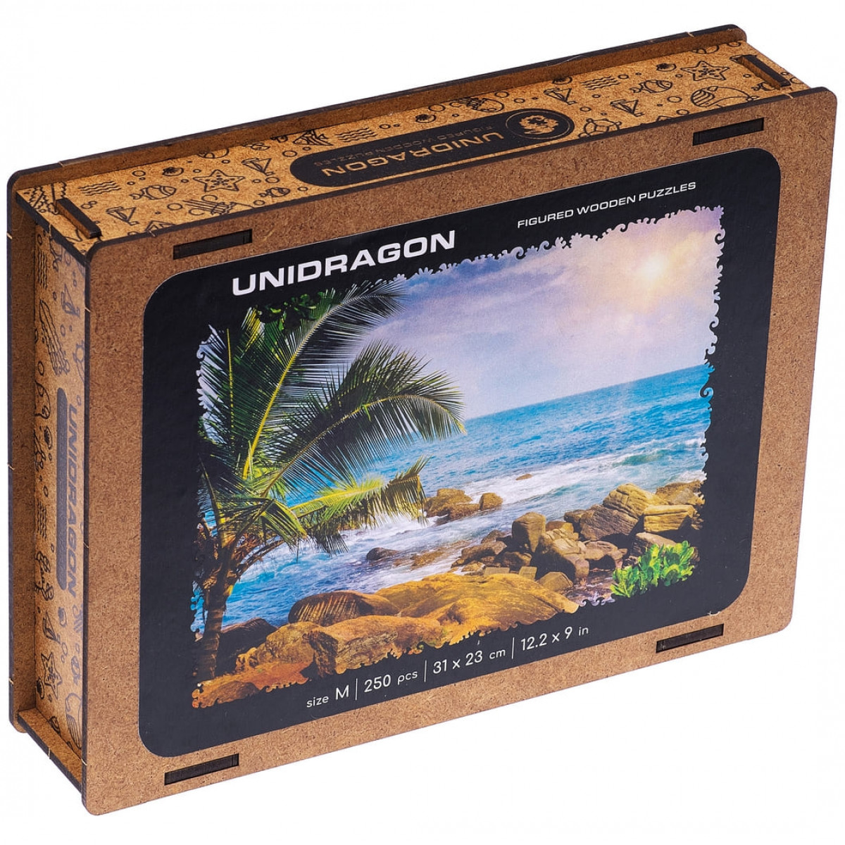 Пазл деревянный Тропический пляж 500д. UNIDRAGON - фото 1