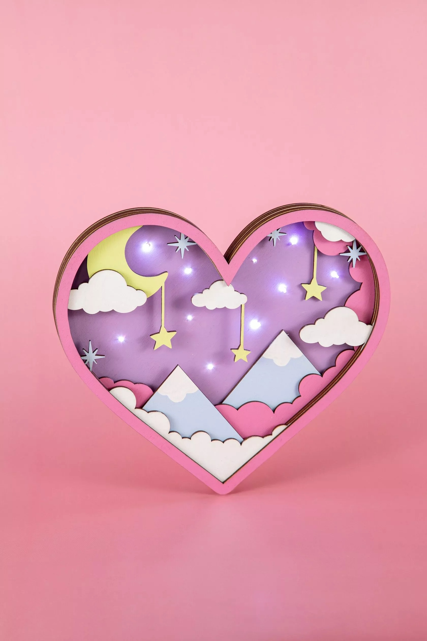 Роспись по дереву Сердце - ночник серия Ваниль Dobrika - миниатюра 2