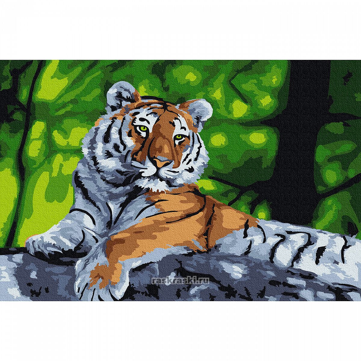 Картина по номерам 20*30 Амурский тигр - фото 1