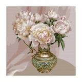  Картина по номерам 30*30 Бузин.В серебряном сосуде - фото 1