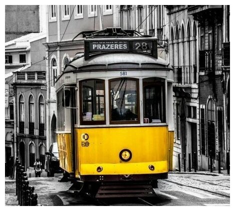 Картина по номерам 30*30 Старинный трамвай - фото 1