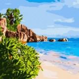 Картина по номерам 30*30 На далеких берегах - фото 1