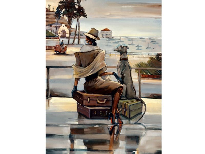 Картина по номерам 30*40 Путешественница - миниатюра 2