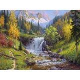  Картина по номерам 40*50 Прищепа Горный Ручей - фото 1