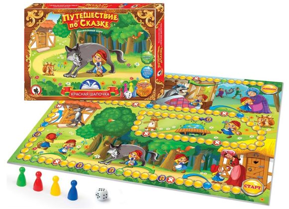 Настольная игра Путешествие по сказке Красная шапочка - фото 1