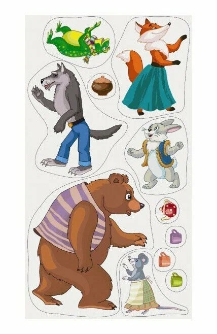 Настольная игра с наклейками Теремок - миниатюра 4