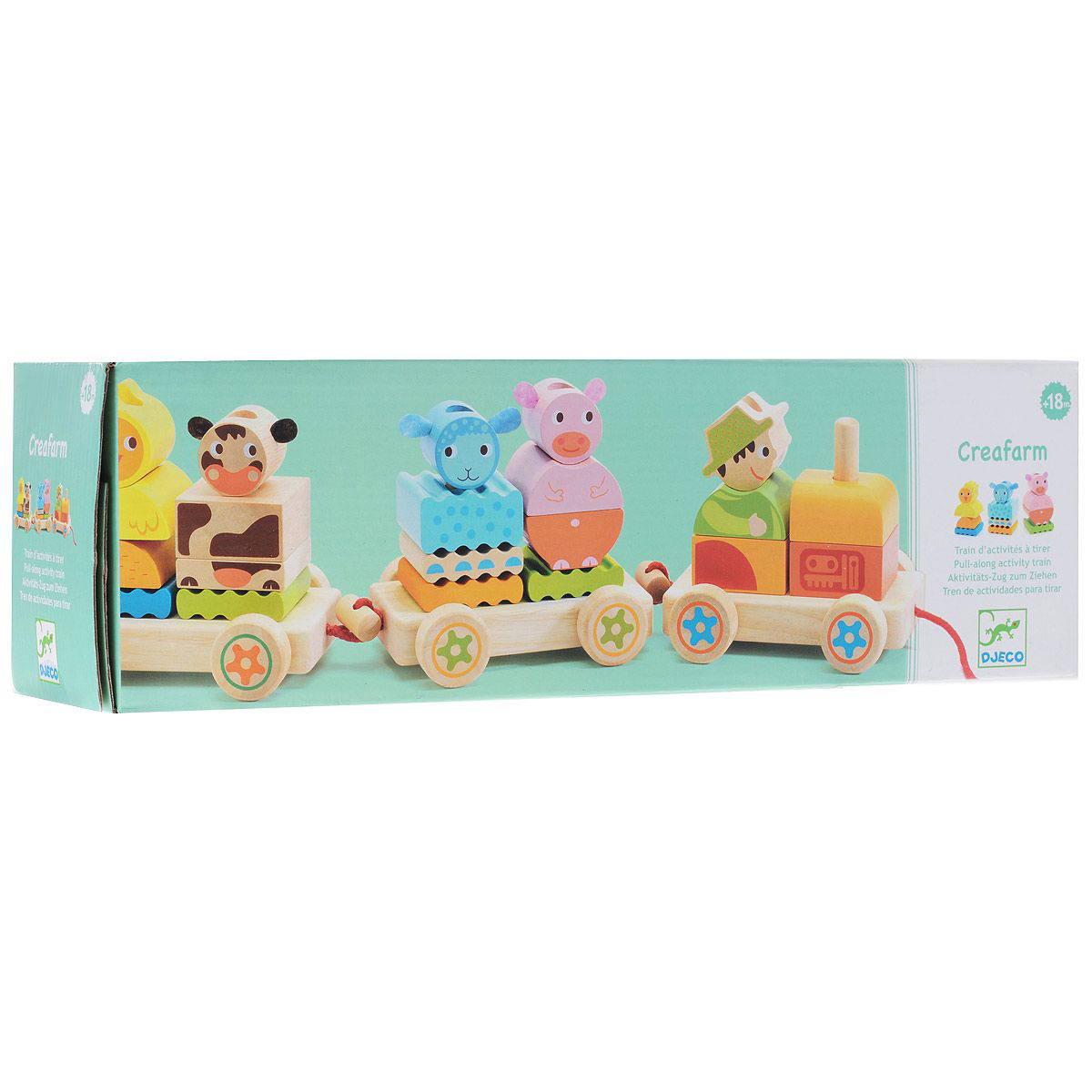 Конструктор Паровозик Ферма DJECO - фото 1