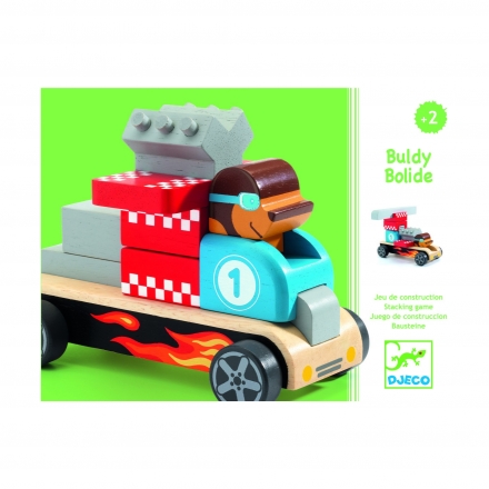 Конструктор деревянный Гоночная машина DJECO - миниатюра 2