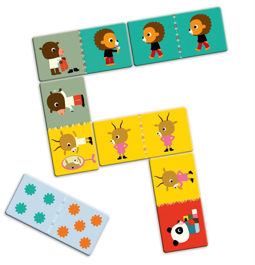 Настольная игра Домино Друзья DJECO - фото 1