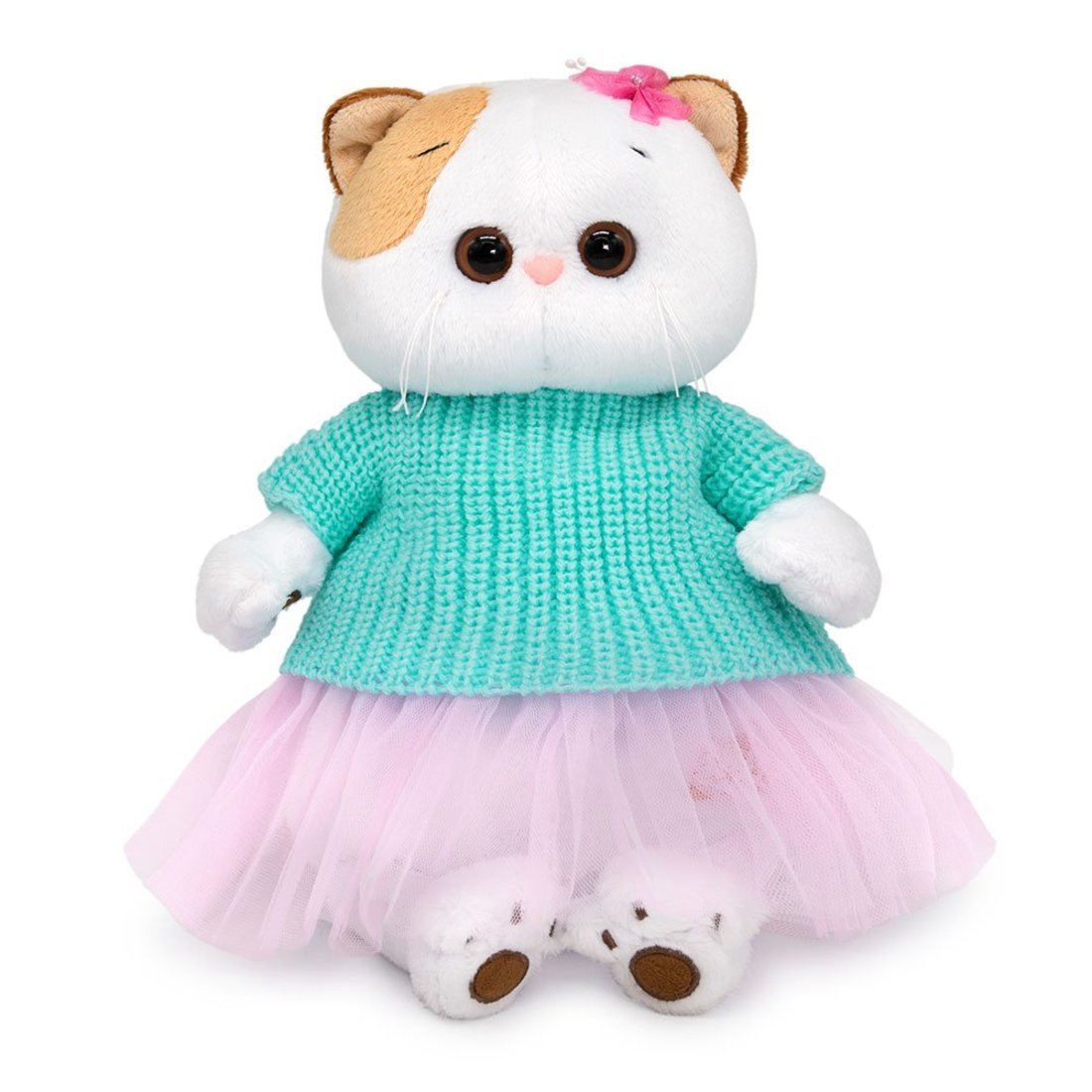 Мягкая игрушка Ли-Ли в вязаной кофте - фото 1