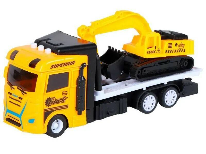Машина Автовоз с экскаватором (свет, звук) - фото 1