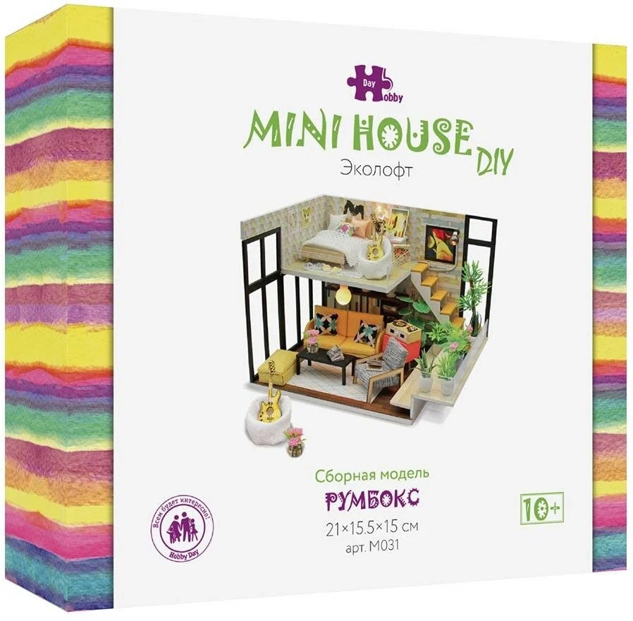 Конструктор деревянный интерьерный Эколофт MiniHouse - фото 1