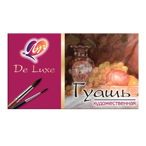 Краски Гуашь 6 цв. Люкс ЛУЧ - фото 1