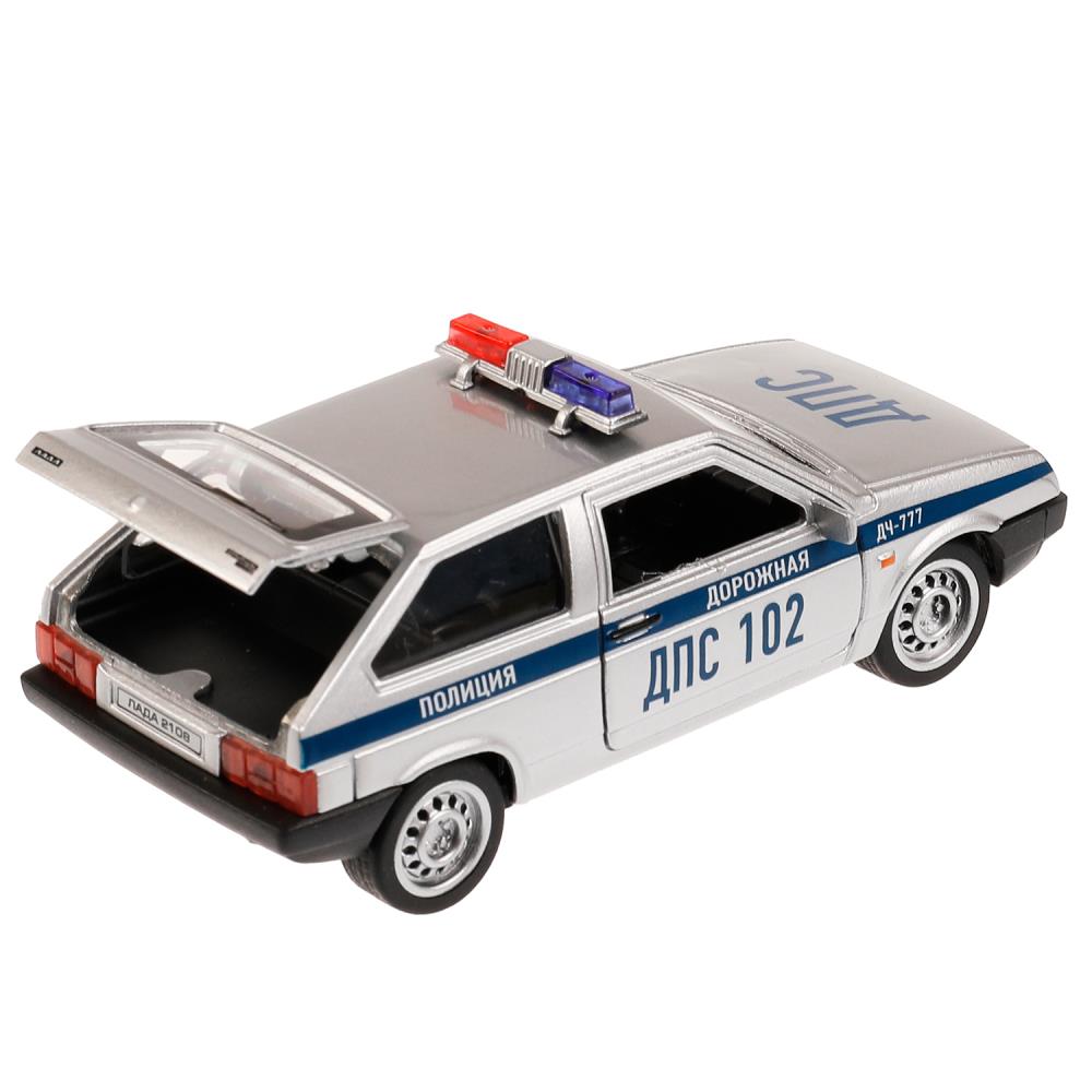 Машина металлическая ТЕХНОПАРК LADA-2108 СПУТНИК Полиция - миниатюра 2