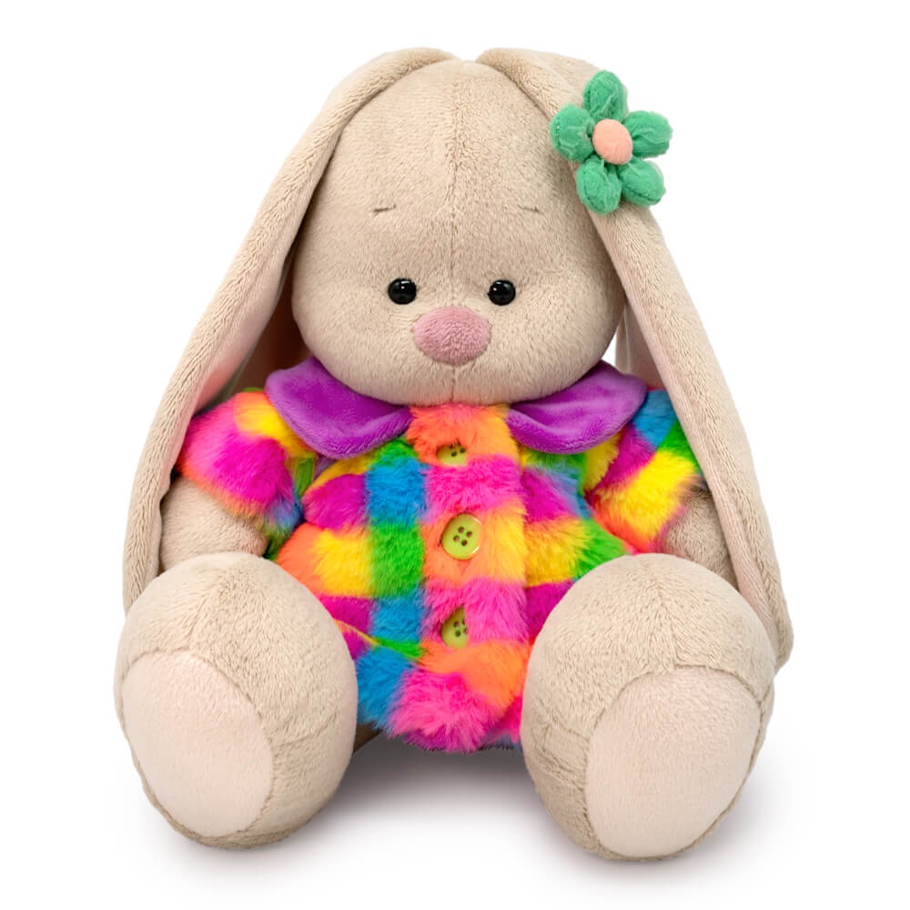 Мягкая игрушка Зайка Ми в шубке мультиколор - фото 1