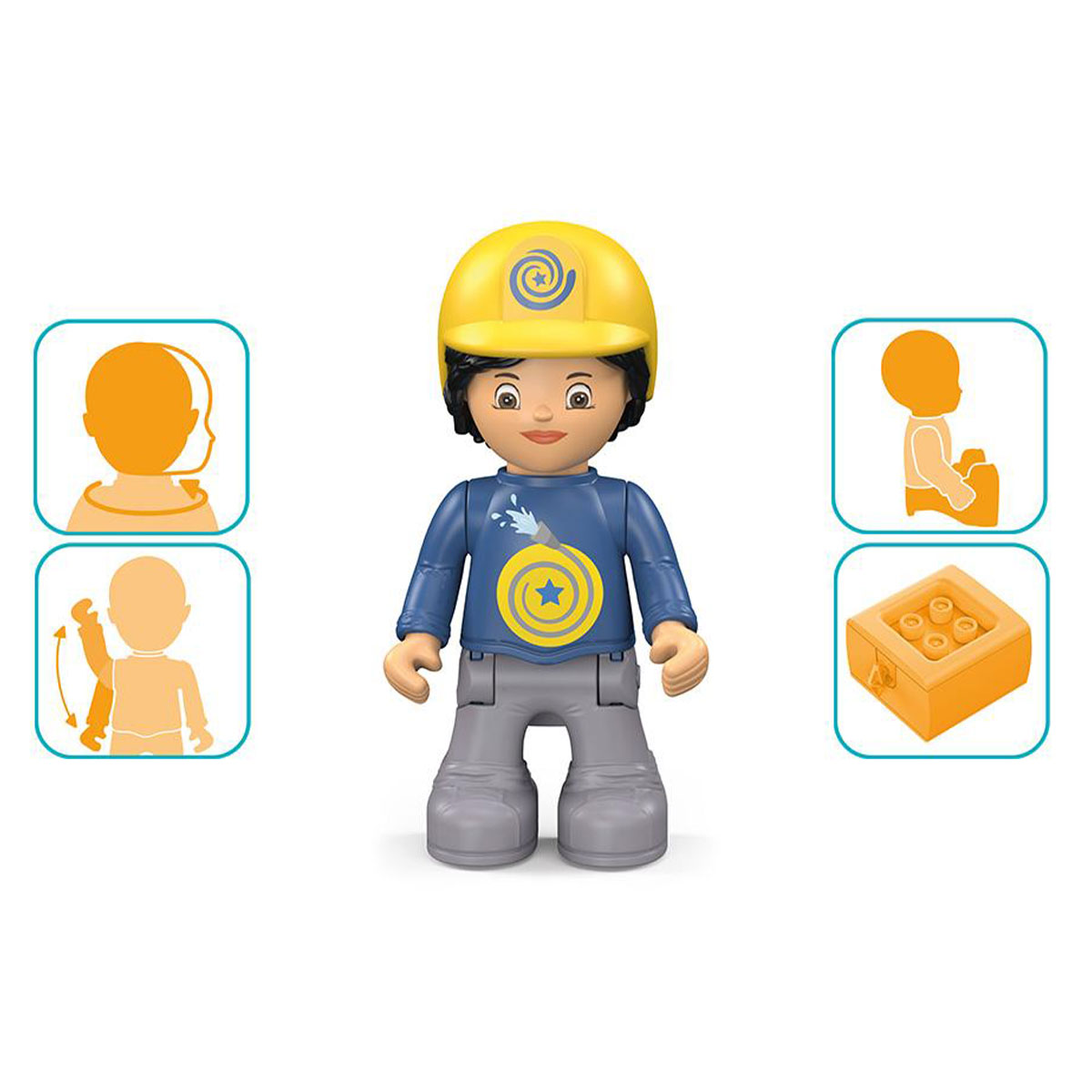 Конструктор - машинка инерционная Гарри и Хэлпи Toddys - миниатюра 3