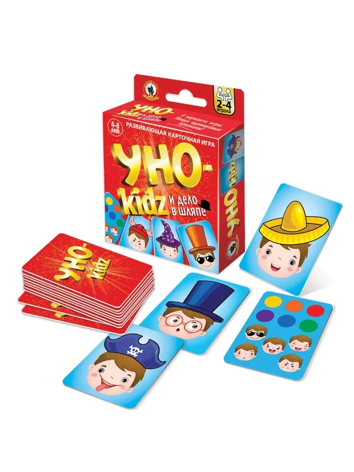 Настольная игра Уно кидз и дело в шляпе 52карты
