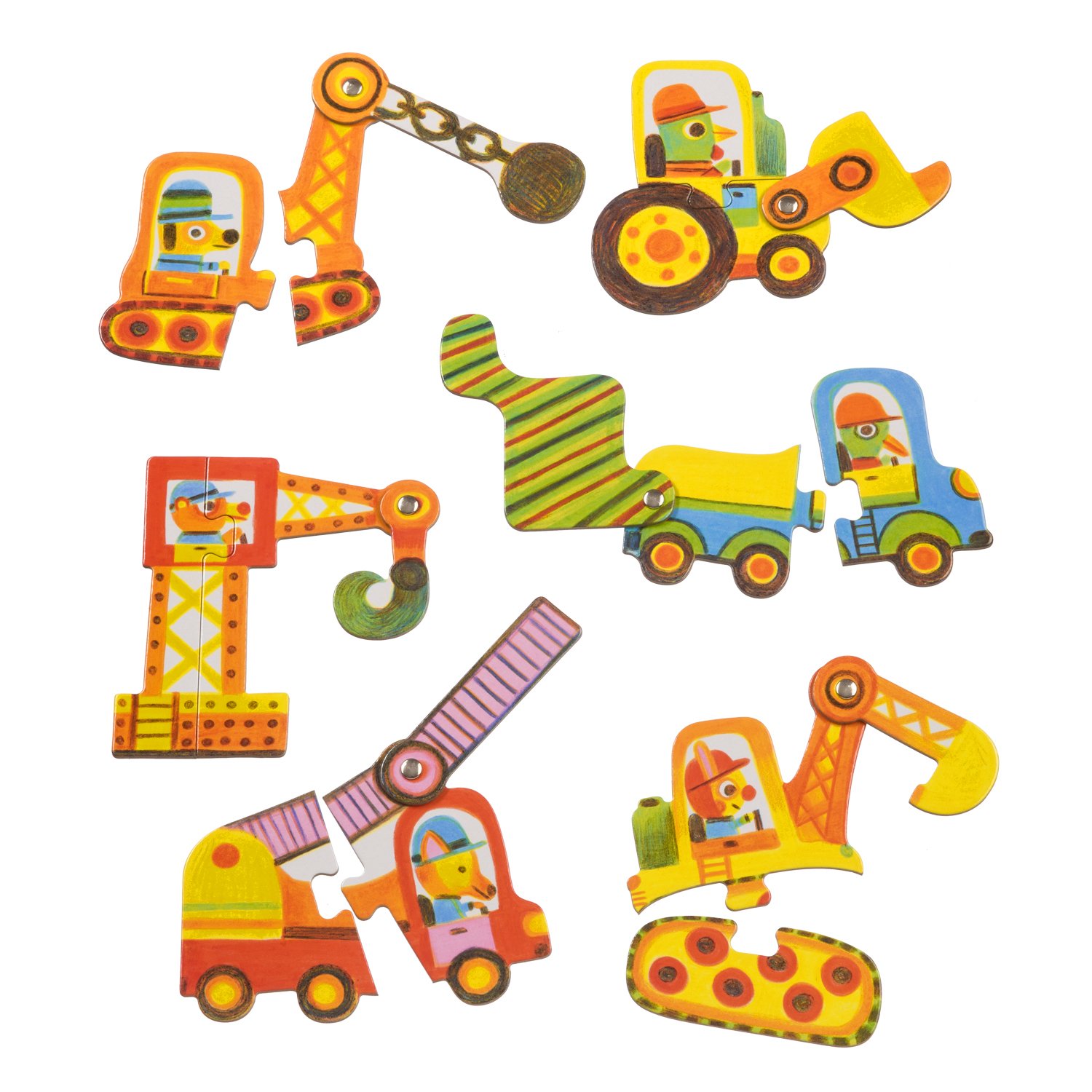 Пазл дуо Машинки DJECO - миниатюра 2