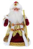  Дед Мороз "Боярский" мех. муз. 30см. - фото 1