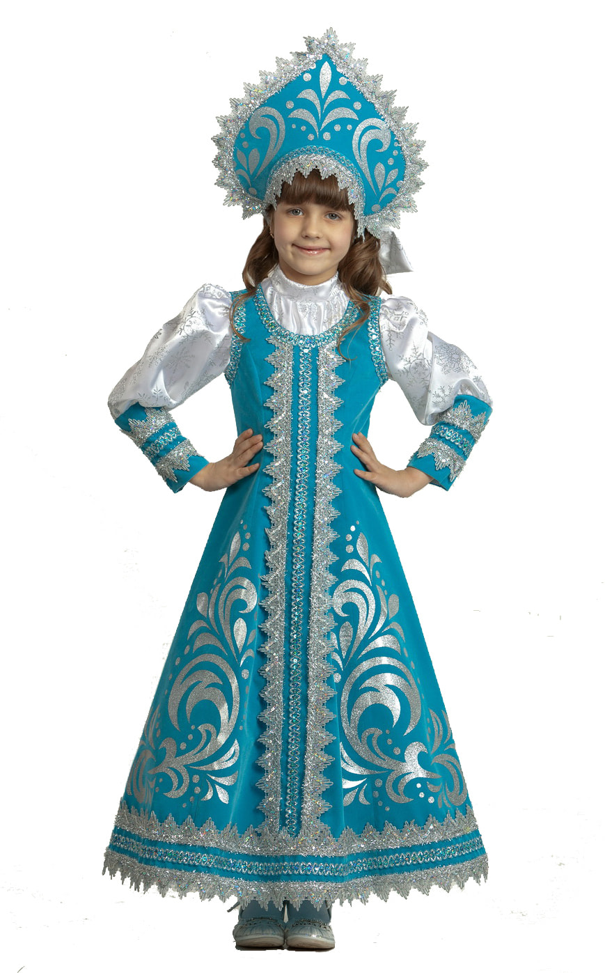 Костюм Снегурочка Русская р.34 - фото 1