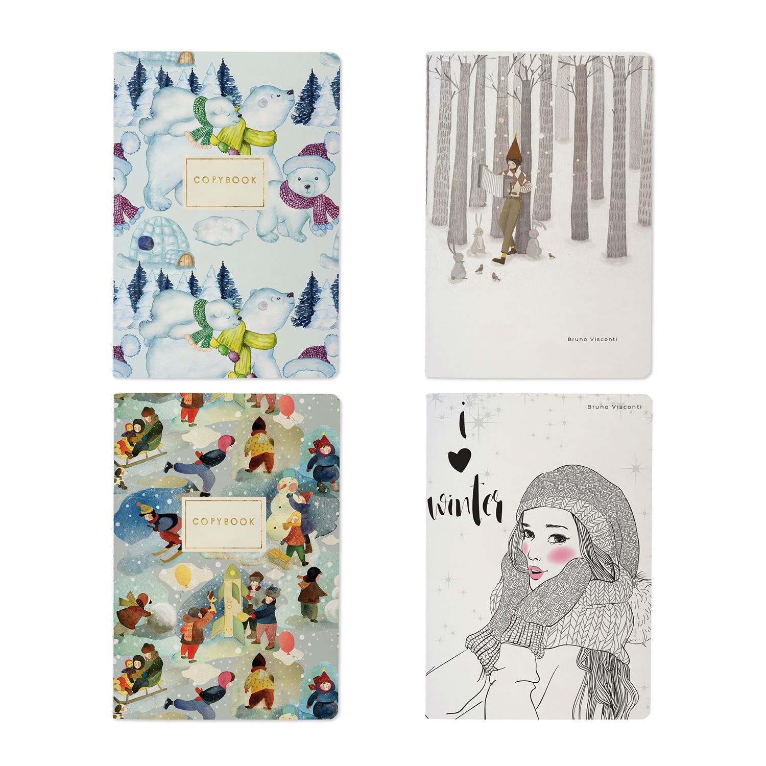 Блокнот А5 40л Микс Bruno Visconti - фото 1