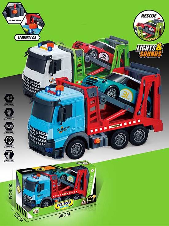 Машина Автовоз с машинкой свет, звук - фото 1