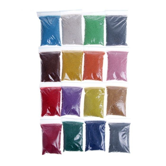 Песок в ведре 16 цв. - миниатюра 2