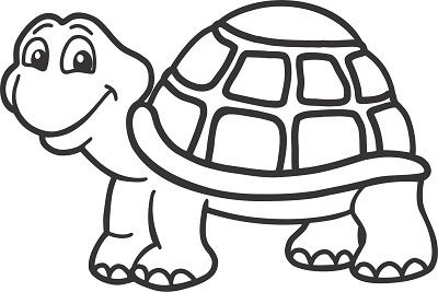 Трафарет Черепашка А4 - фото 1