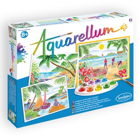 Раскраска акварель. Тропические пейзажи SentoSphere - фото 1