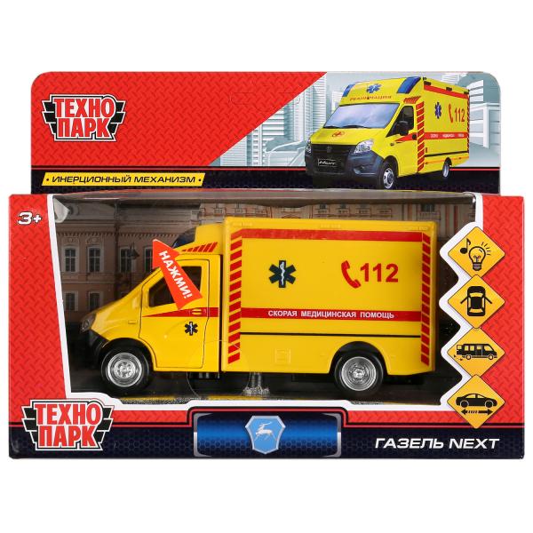 Модель мет. Газель NEXT реанимация ТЕХНОПАРК - миниатюра 2