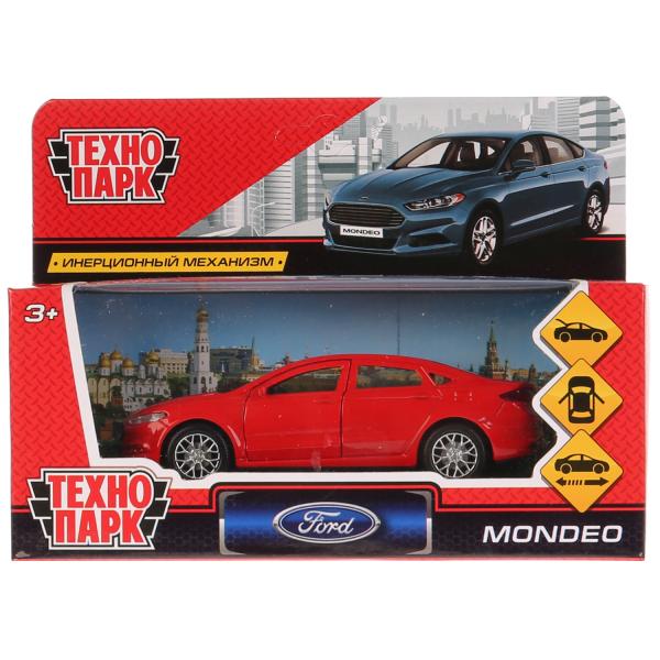 Модель мет. ТЕХНОПАРК FORD MONDEO красн. - миниатюра 3