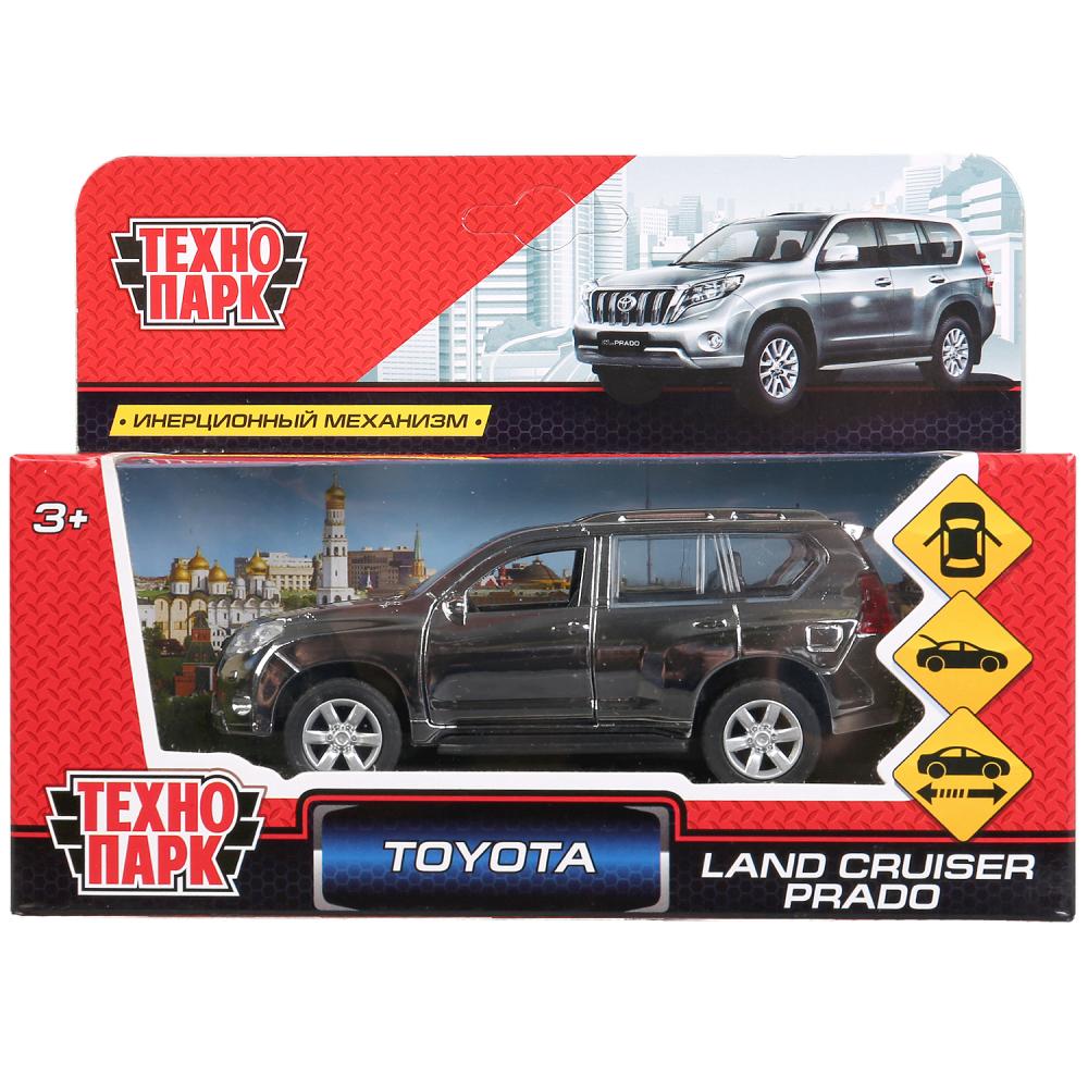 Машина металлическая ТЕХНОПАРК TOYOTA PRADO хром серебрист. - фото 1