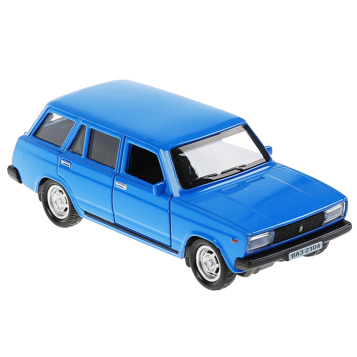 Модель мет. ВАЗ-2104 Жигули син. ТЕХНОПАРК - фото 1