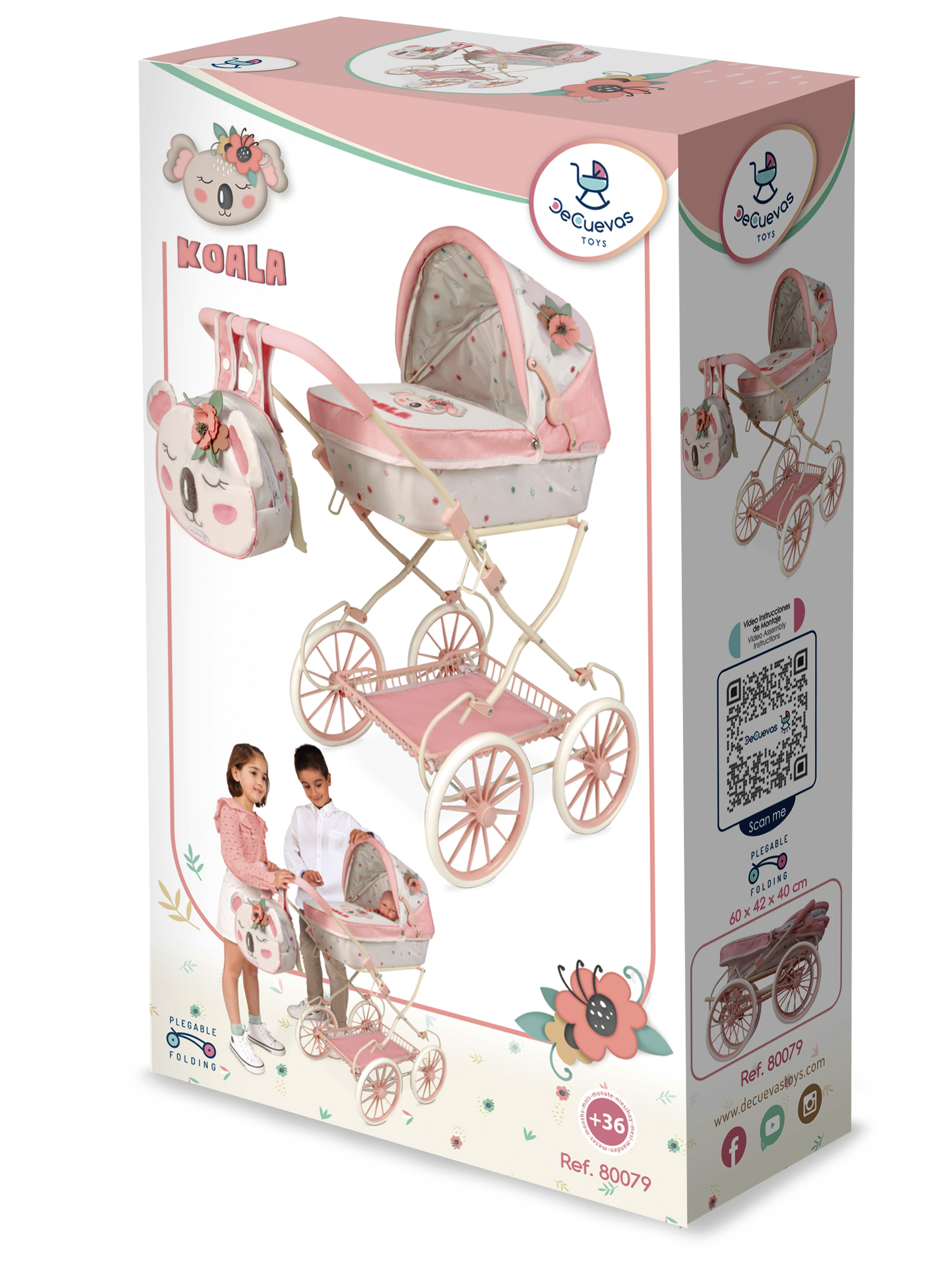 Коляска - люлька для кукол Коала 81 см - миниатюра 2