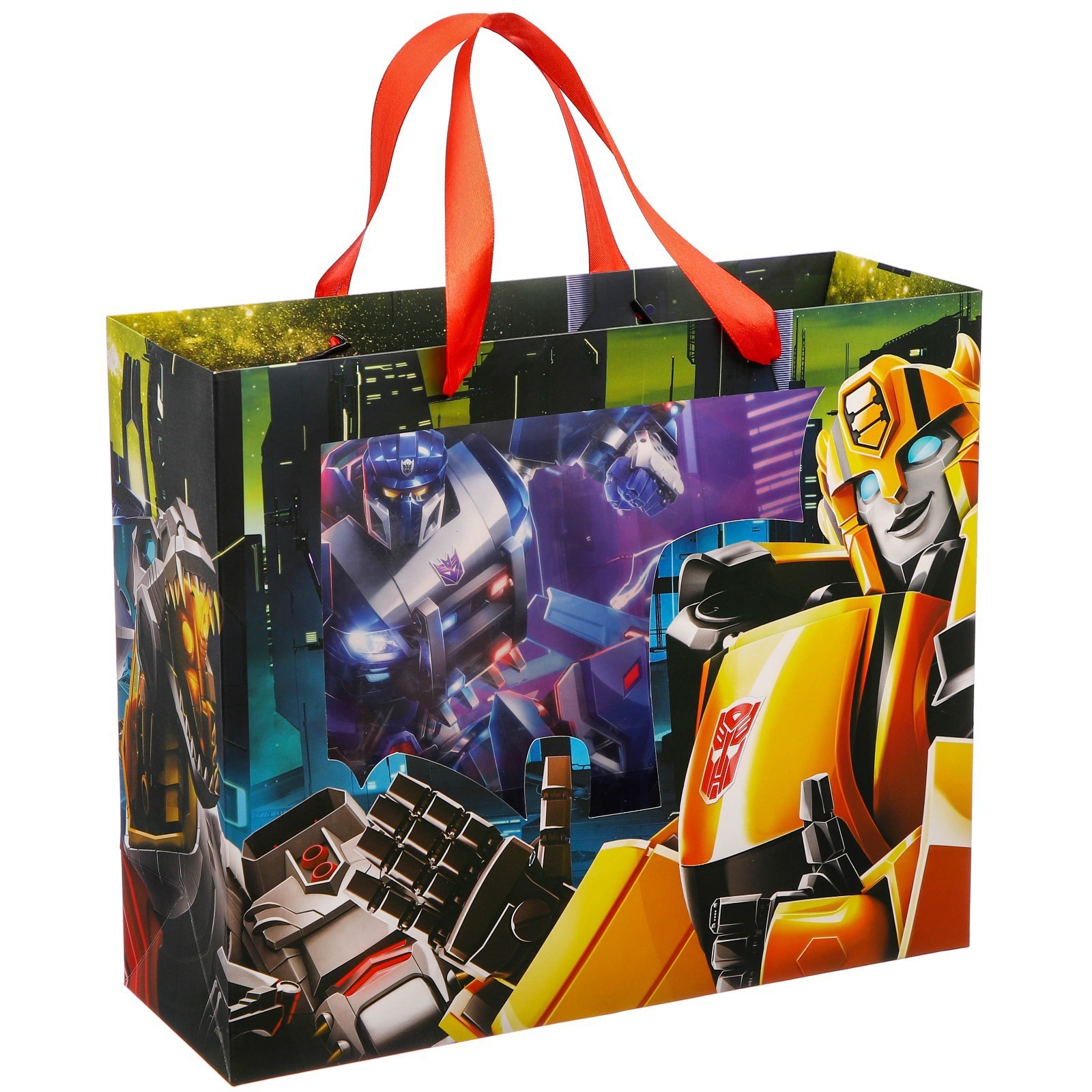 Пакет подарочный Трансформеры 31*26 - фото 1