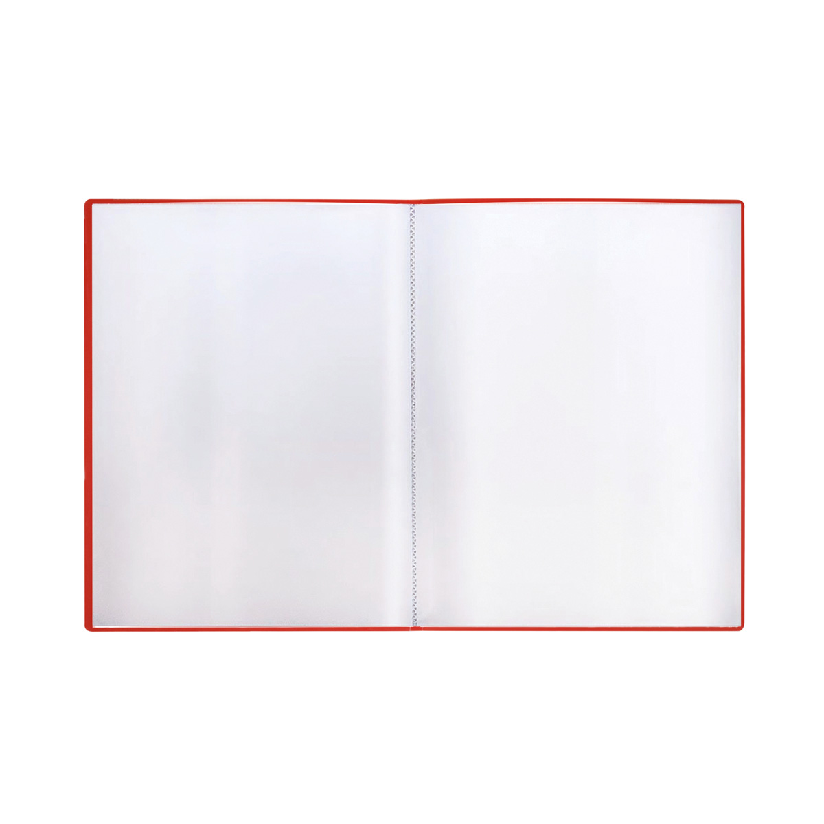 Папка пластиковая А4 60 вкладышей красная - миниатюра 2