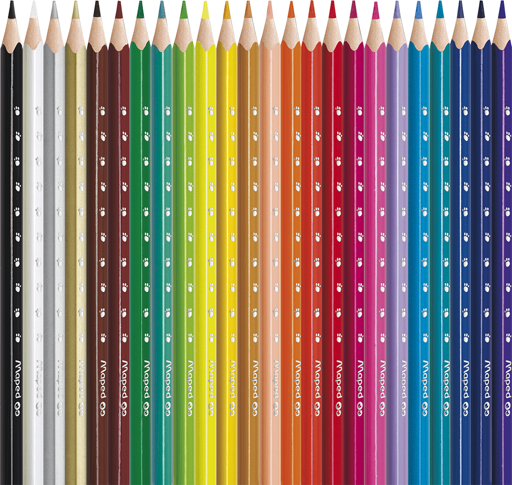 Карандаши 24 цв. пластиковые Maped - миниатюра 2