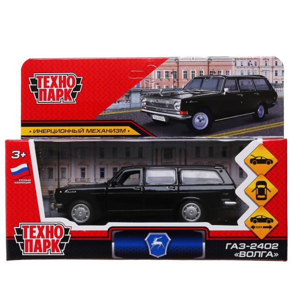 Машина металлическая ТЕХНОПАРК Волга ГАЗ-2402 черн. - фото 1
