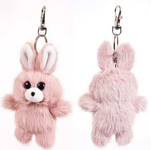 Мягкая игрушка Зайка - брелок 9,5 см - фото 1