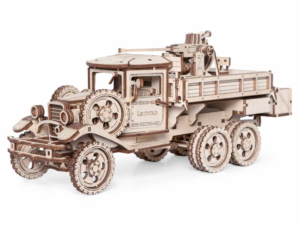 Конструктор деревянный 3D Грузовик ЗПК-1 287 дет. Lemmo - фото 1