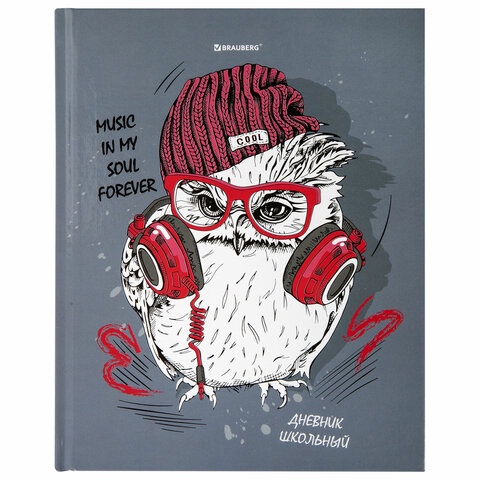 Дневник 1-11 класс Cool Owl BRAUBERG - фото 1